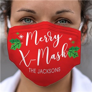 Personalized Merry X-Mask Face Mask by Gifts For You Now