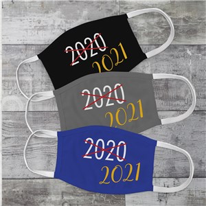 Personalized 2020 Crossed Out Face Mask by Gifts For You Now