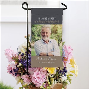 Personalized Beautiful Life Photo Mini Garden Flag by Gifts For You Now