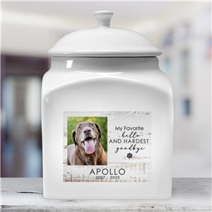 Personalized Hardest Goodbye Pet Urn by Gifts For You Now