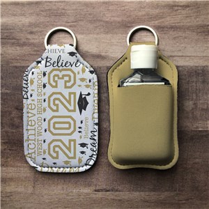 Personalized Grad Word Art Hand Sanitizer Holder by Gifts For You Now