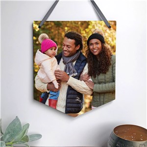 Personalized Photo Banner Shaped Sign by Gifts For You Now