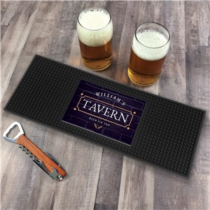 Personalized Tavern Bar Mat by Gifts For You Now