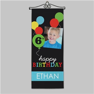 Personalized Birthday Balloons Wall Hanging by Gifts For You Now