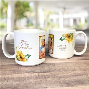 Personalized You Are My Sunshine Large Mug by Gifts For You Now