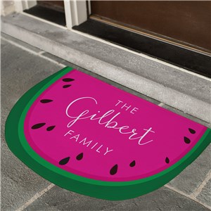 Personalized Fruit Slice Half Round Doormat by Gifts For You Now