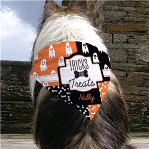 Personalized Tricks for Treats Pet Bandana by Gifts For You Now