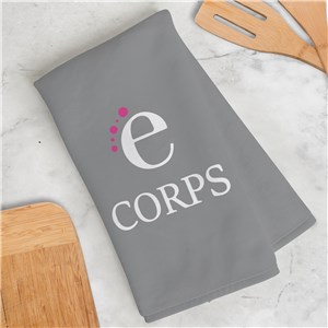 Personalized Corporate Logo Dish Towel by Gifts For You Now