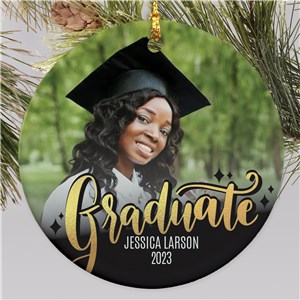 Personalized Graduate Photo Christmas Ornament by Gifts For You Now