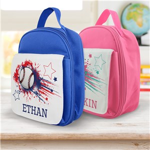 Personalized Sports Splatter Lunch Bag by Gifts For You Now