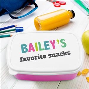 Personalized Snack Lunch Box by Gifts For You Now