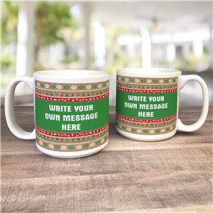 Personalized Ugly Sweater Large Mug by Gifts For You Now