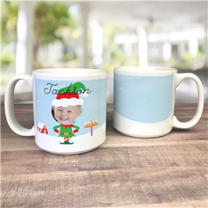Personalized Photo Christmas Characters Large Mug by Gifts For You Now