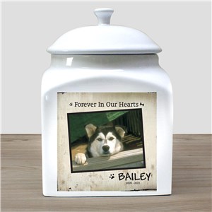 Image of Ceramic Photo Dog Urn
