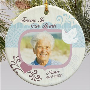 Personalized Memorial Photo Christmas Ornament by Gifts For You Now