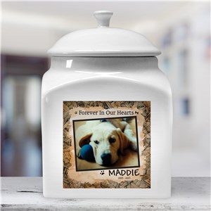 Personalized Ceramic Dog Photo Urn by Gifts For You Now