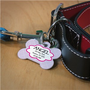 Personalized Diamonds Dog Bone Tag by Gifts For You Now
