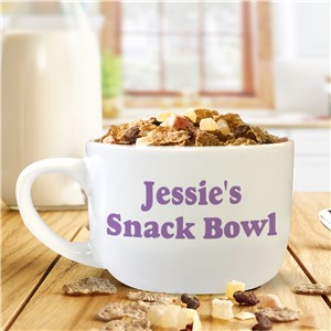 Personalized Any Message Bowl with Handle by Gifts For You Now