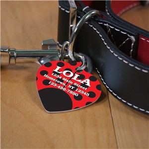 Image of Personalized Lady Bug Pet Tag