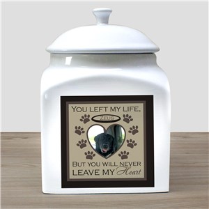 Personalized Pet Photo Ceramic Urn by Gifts For You Now