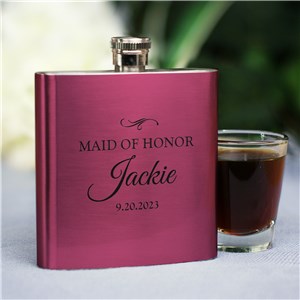 Personalized Bridal Party Flask by Gifts For You Now