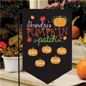 Personalized Fall Pumpkin Patch Pennant Garden Flag by Gifts For You Now