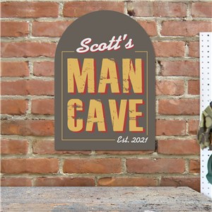 Personalized Custom Rustic Man Cave Sign by Gifts For You Now