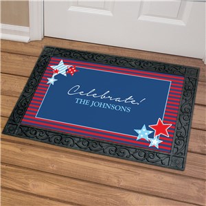 Image of Personalized Fourth of July Doormat