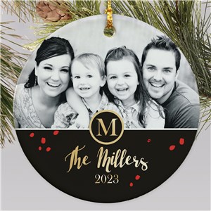 Family Photo Christmas Personalized Tree Christmas Ornament by Gifts For You Now