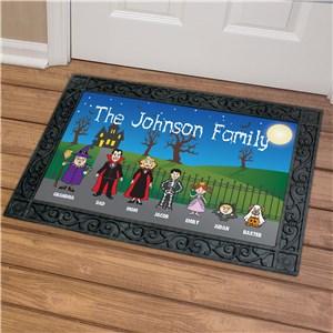 Personalized Halloween Character Welcome Doormat by Gifts For You Now
