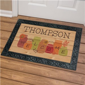 Image of Fall Welcome Personalized Doormat