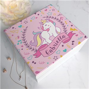 Personalized Unicorn Jewelry Box by Gifts For You Now
