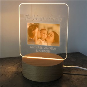 Personalized Photo Square Custom LED Sign by Gifts For You Now