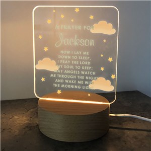 Personalized Prayer Square Light Up LED Sign by Gifts For You Now
