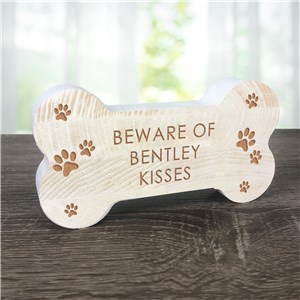 Personalized Engraved Any Message Dog Bone Sign by Gifts For You Now