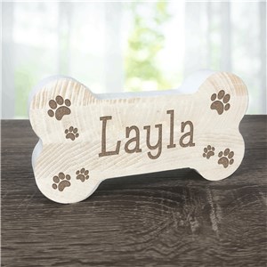 Personalized Engraved Dog Name Dog Bone Sign by Gifts For You Now