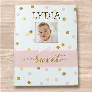 Personalized Sparkle Memory Book for Baby by Gifts For You Now