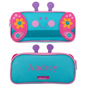 Image of Embroidered Butterfly Pencil Pouch