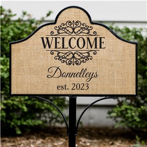 Personalized Welcome Magnetic Sign by Gifts For You Now