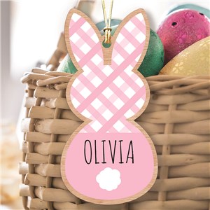 Personalized Easter Bunny Basket Tag by Gifts For You Now