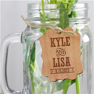 Personalized Engraved Wood Favor Tags by Gifts For You Now