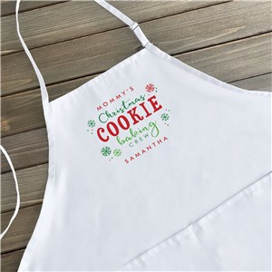 Personalized Christmas Cookie Baking Crew Youth Apron by Gifts For You Now