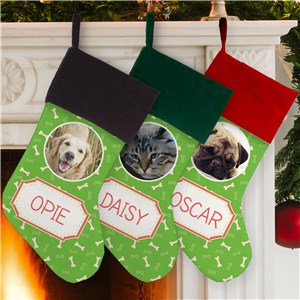 Personalized Pet Photo Stocking by Gifts For You Now