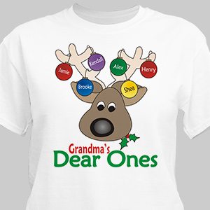 Image of Deer Ones Christmas Personalized T-Shirt