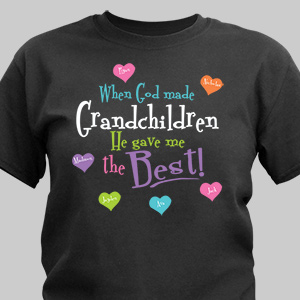 Personalized God Gave Me the Best T-Shirt | Personalized Grandma Shirts