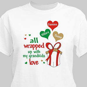 Image of Personalized All Wrapped Up in Love Shirt