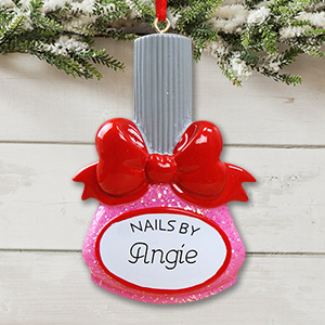 Personalized Manicurist Christmas Ornaments