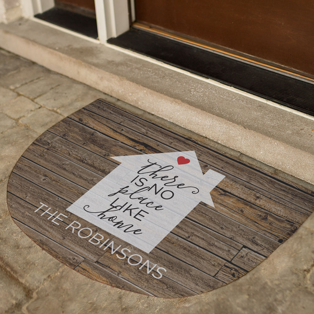 Personalized There Is No Place Like Home Doormat | Personalized Doormats