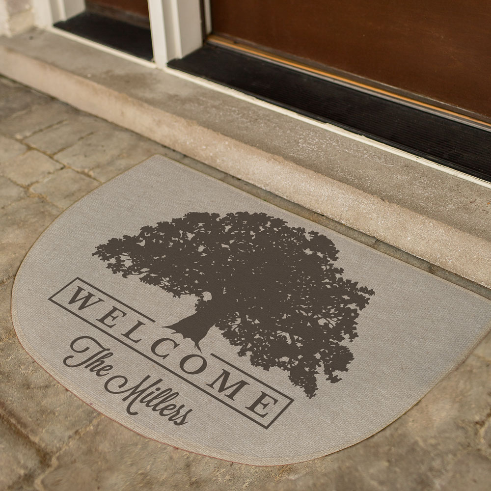Personalized Family Tree Welcome Doormat | Personalized Welcome Mats