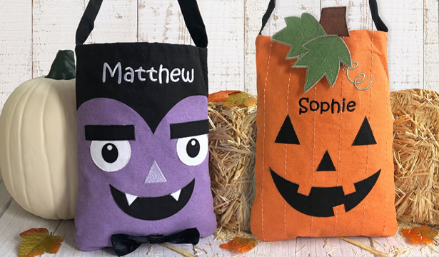 Personalized Trick or Treat Bags for Halloween
